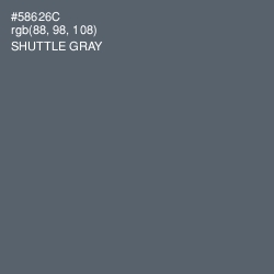 #58626C - Shuttle Gray Color Image